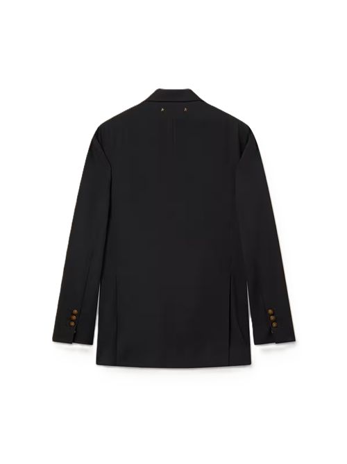 Women's black double-breasted blazer Golden Goose | GWP00829.P001521.90100BLACK